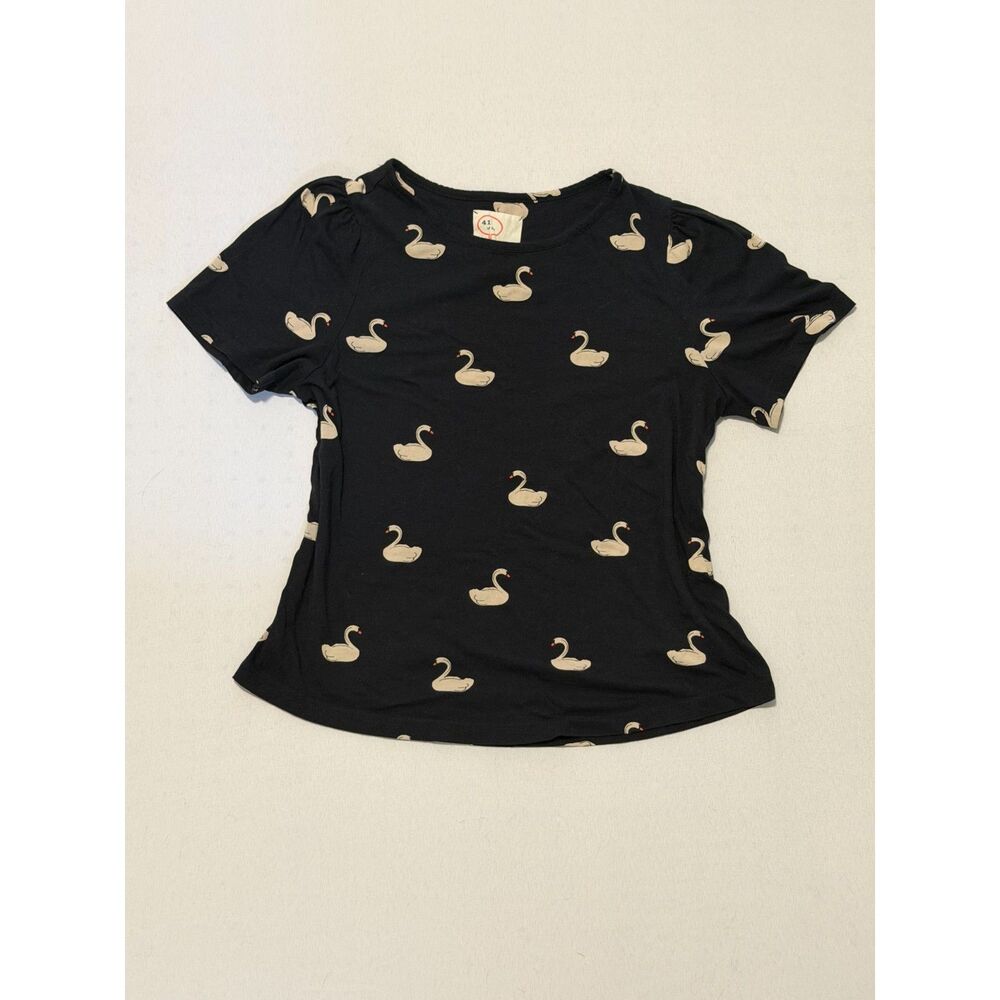 Anthropologie Swan T-Shirt | Size Medium